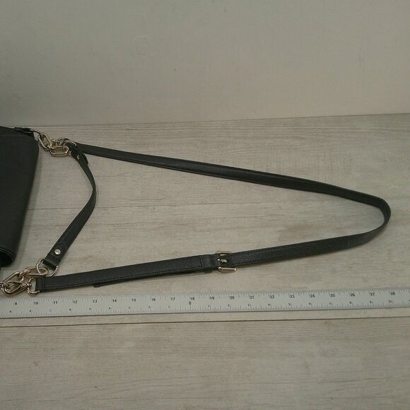 Kate Spade Alecia Mulberry Street Black Pebbled Leather Old Money Crossbody Bag - Picture 8 of 12